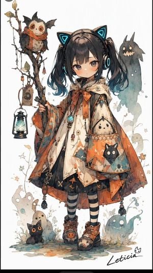 Whimsical Cat-Ear Fantasy Girl preview