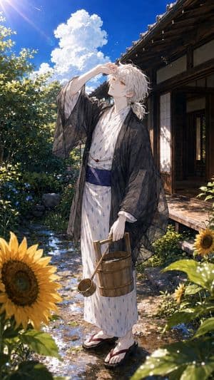 Summer Yukata Garden Portrait preview