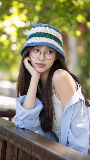 East Asian Woman Bokeh Portrait preview