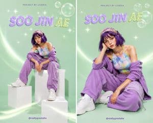 Y2K fashion poster character Wareen preview