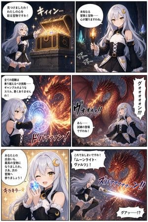 Six-Panel Anime Dungeon Manga preview