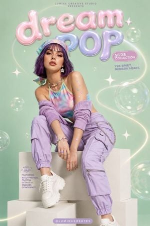 Y2K-Inspired Fashion Editorial Poster preview