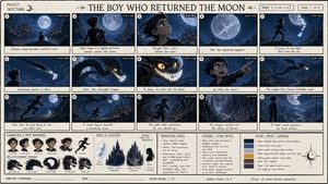 Dark Fantasy Animation Storyboard Sheet preview