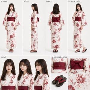 Yukata Character Sheet Generator preview