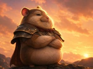 Proud Hamster Warlord at Sunset preview
