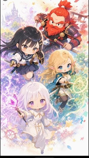 Chibi Fantasy RPG Party preview