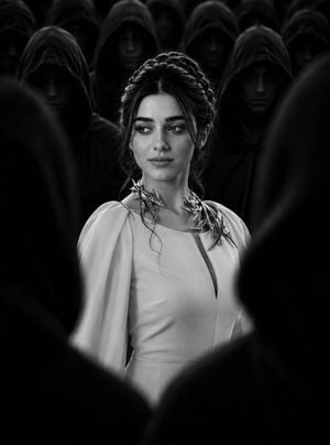 Cinematic Monochrome Fantasy Portrait preview