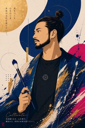 Japanese Artist Poster Portrait preview