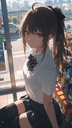 Sunlit Convenience Store Schoolgirl preview