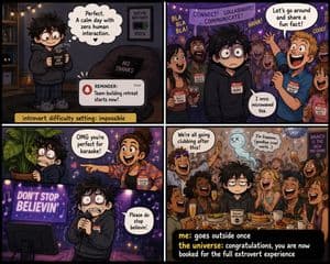 Introvert Difficulty Meme Comic preview