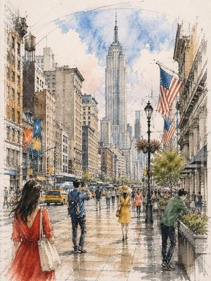 Architectural Watercolor Sketch preview