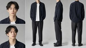 Modern Male Character Reference Sheet preview