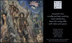 Scruffy Mountain Men Illustration preview