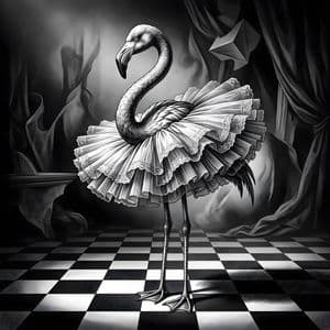 Surreal Flamingo in Tutu preview