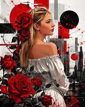 Mixed-Media Urban Art Portrait preview