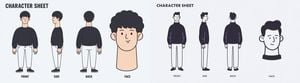 Wide Minimal Character Sheet preview
