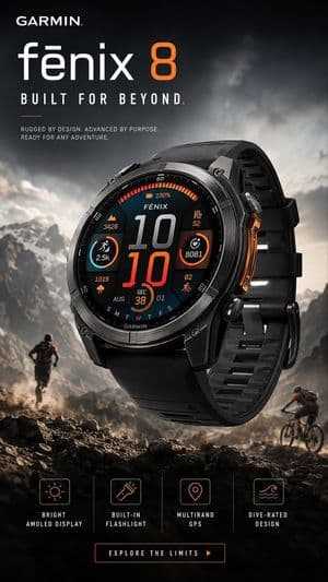 Garmin fēnix 8 Adventure Poster preview
