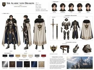 Character Reference Sheet Concept Art preview