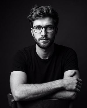 Dramatic Monochrome Studio Portrait preview