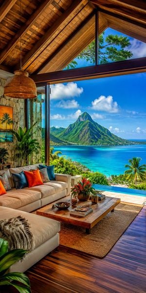 Luxury Modern Tropical Living Room preview