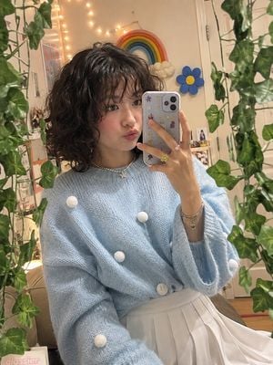 Whimsical Bedroom Mirror Selfie preview