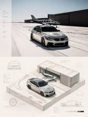 Isometric Da Vinci Design Poster preview