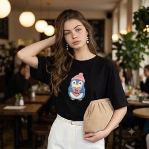 Fashion Editorial Portrait in Cafe preview