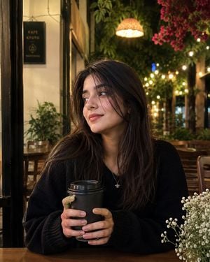 Cinematic Night Café Portrait preview