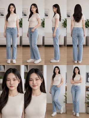 Photorealistic Woman Reference Sheet preview