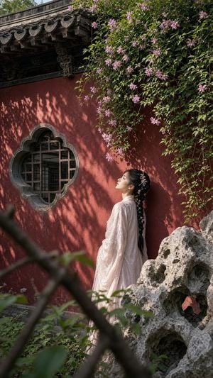 Woman in Classical Chinese Garden preview