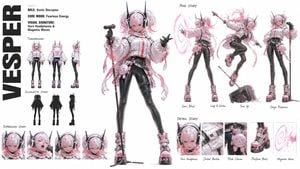 Vesper Cyberpop Character Sheet preview