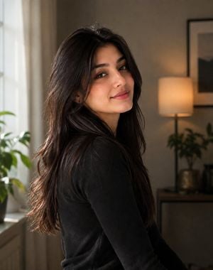 Warm Interior South Asian Woman Portrait preview