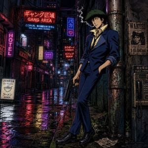 Spike Spiegel Comic Book Style preview