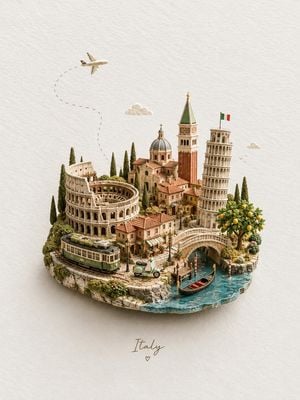 Miniature Italy Diorama preview