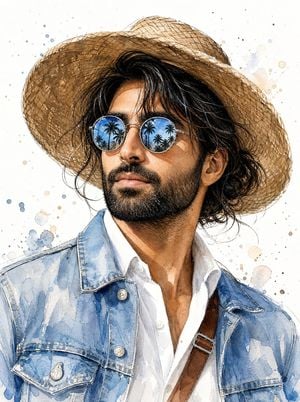 Watercolor Travel Portrait preview