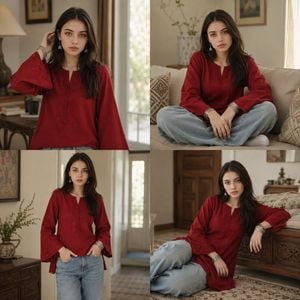 Ethnic Style Collage Portrait preview