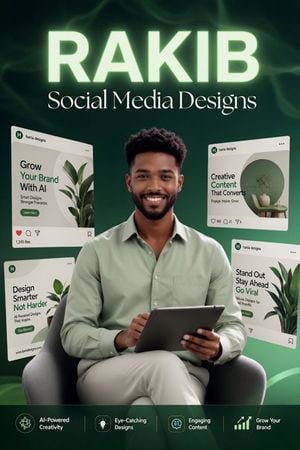 RAKIB Social Media Design Poster preview