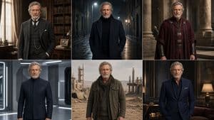 Six-Panel Cinematic Character Variations preview