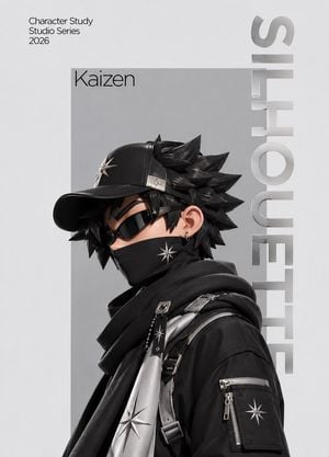 Monochrome Anime Streetwear Brand Poster preview