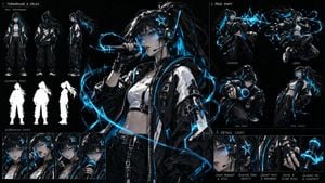Cyberpunk Vocalist Character Sheet preview