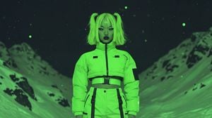 Neon Cyberpunk Alpine Portrait preview