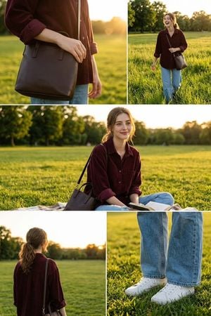 Golden Hour Lifestyle Fashion Collage preview
