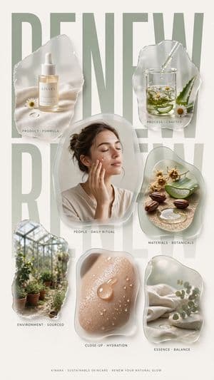 Sustainable Skincare Renew Poster preview