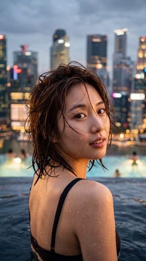 Cinematic Urban Twilight Portrait preview