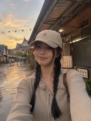 Golden Hour Travel Selfie preview