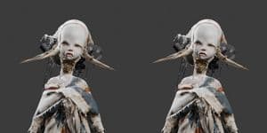 Side-by-Side 3D Character Bust Preview preview