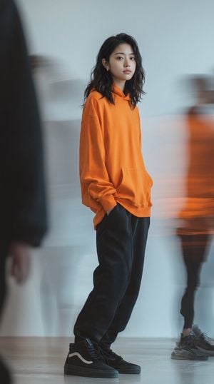 Editorial Fashion Portrait in Minimalist Studio preview
