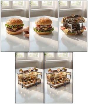 Cheeseburger to Mini Café Transformation preview