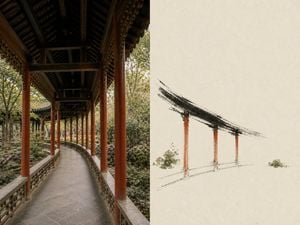 Architectural Observation Ink Painting Poster preview