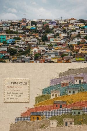 Fabric Collage Travel Memory Poster preview